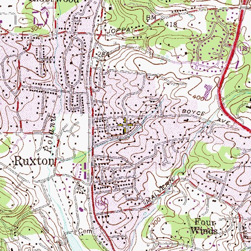 Topographic Map of Good Shepherd Preschool, MD