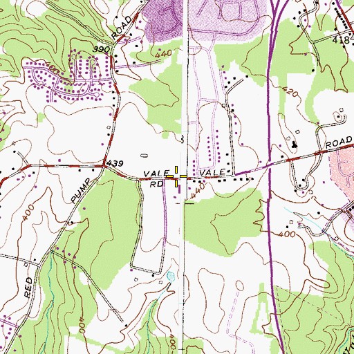 Topographic Map of Bel Forest Christian Academy, MD