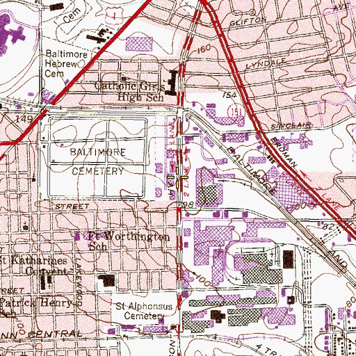 Topographic Map of Hope Academy, MD