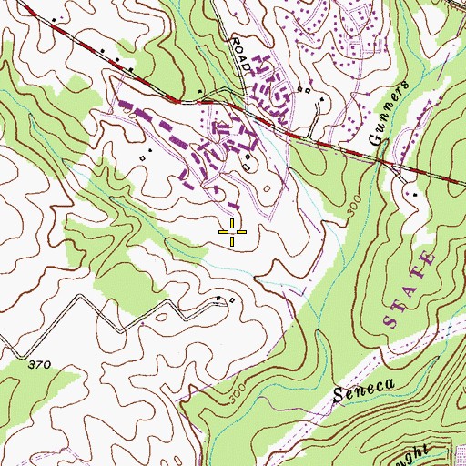 Topographic Map of Great Seneca Creek Elementary School, MD