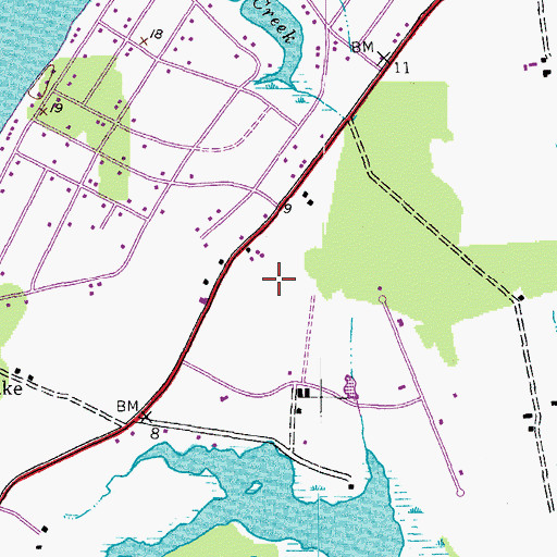 Topographic Map of Matapeake Elementary School, MD