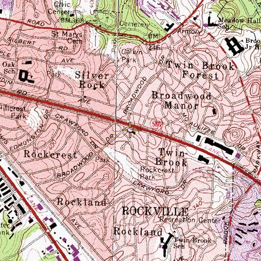Topographic Map of Good Shepherd Montessori School, MD