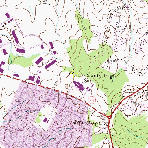 Topographic Map of Children's World Learning Center, MD