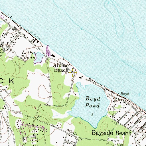Topographic Map of Amigonian School, MD