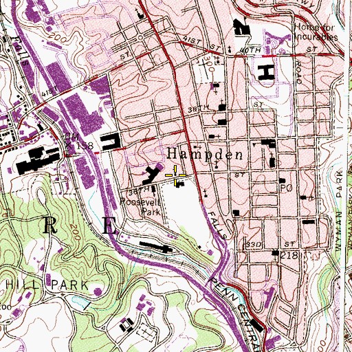 Topographic Map of Learning Co-op, MD
