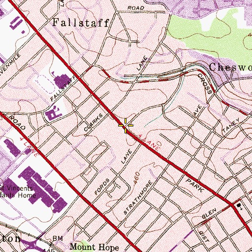 Topographic Map of Womens Institute of Torah Seminary, MD