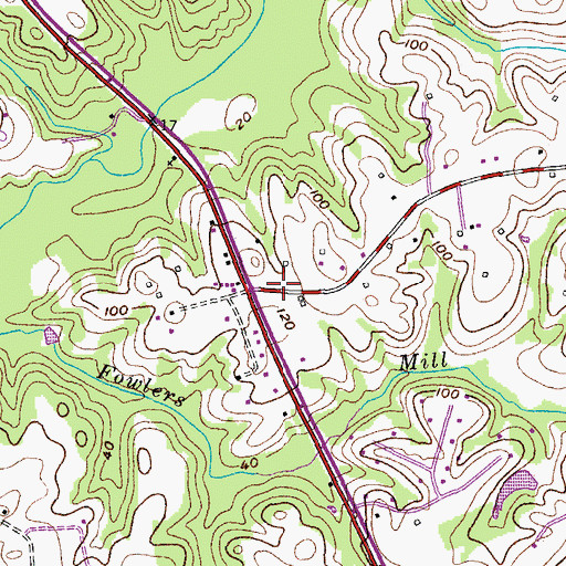 Topographic Map of Shiloh Christian Academy, MD
