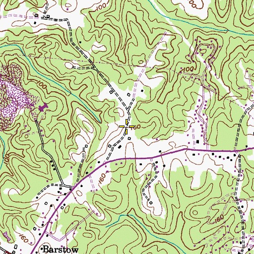 Topographic Map of College of Southern Maryland Prince Frederick Campus, MD
