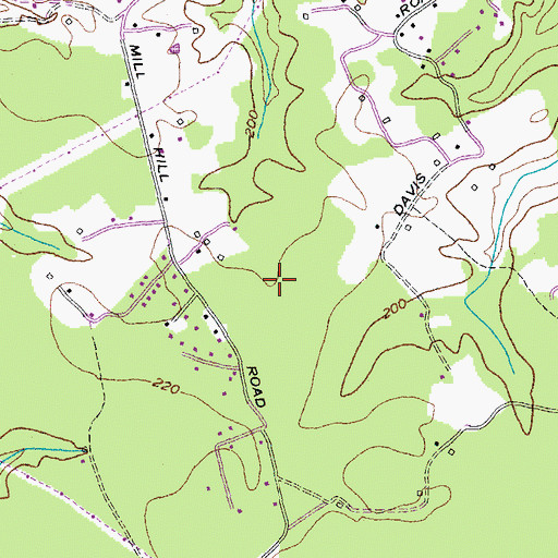 Topographic Map of William A Diggs Elementary School, MD