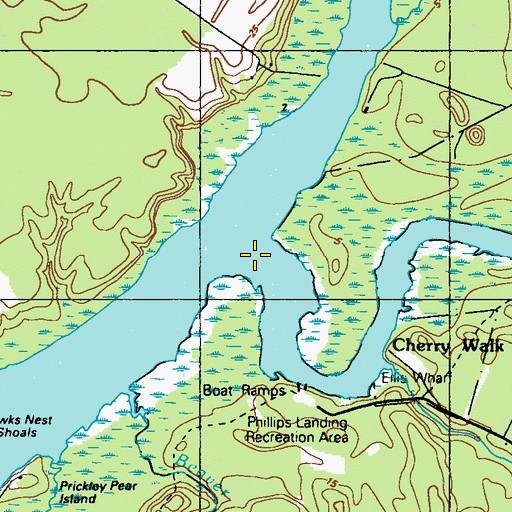 Topographic Map of Broad Creek, DE