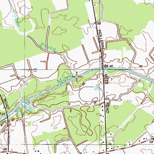 Topographic Map of Cohee Prong, DE