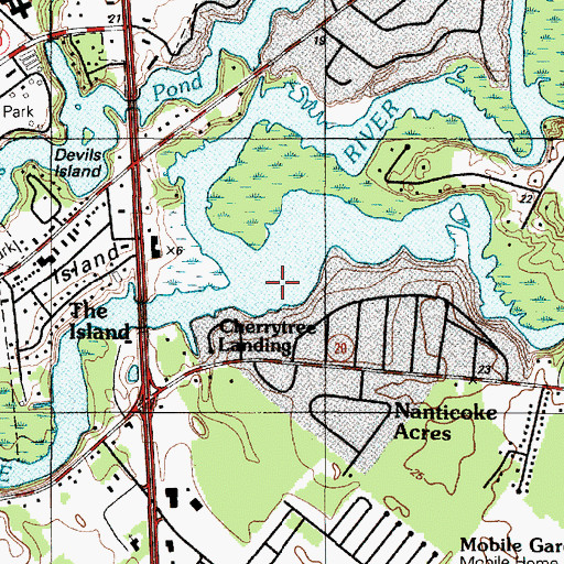Topographic Map of Deep Creek, DE
