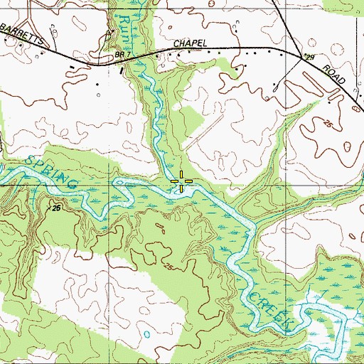 Topographic Map of Double Run, DE