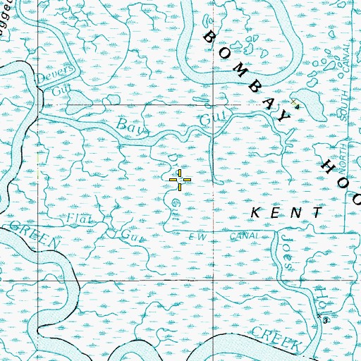 Topographic Map of Drum Gut, DE