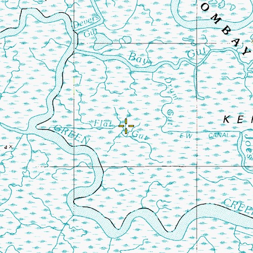 Topographic Map of Flat Gut, DE