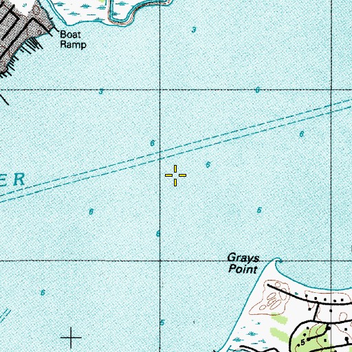 Topographic Map of Indian River, DE