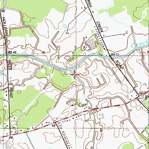 Topographic Map of Iron Mine Prong, DE