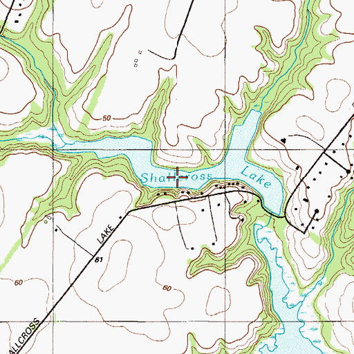 Topographic Map of Shallcross Lake, DE