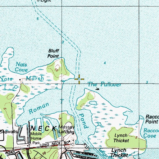 Topographic Map of The Pullover, DE