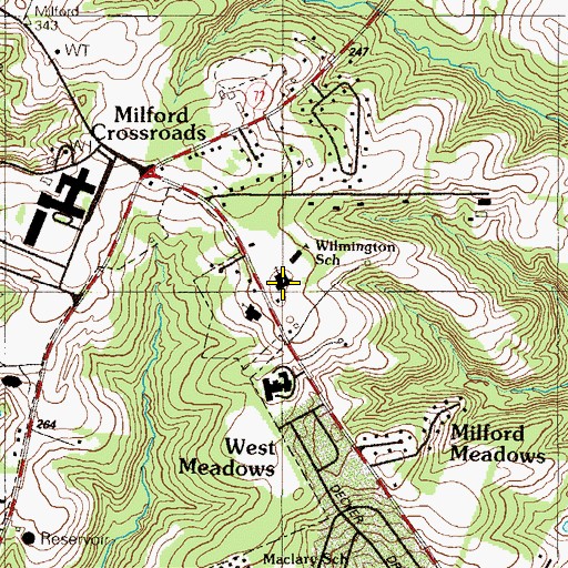 Topographic Map of Evangelical Presbyterian Church, DE