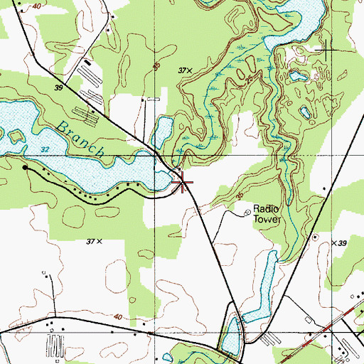 Topographic Map of Lakeview Estates, DE