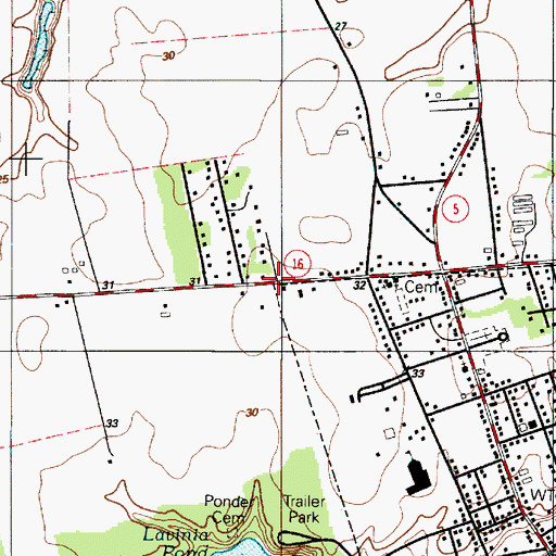 Topographic Map of Collins and Russell Development, DE