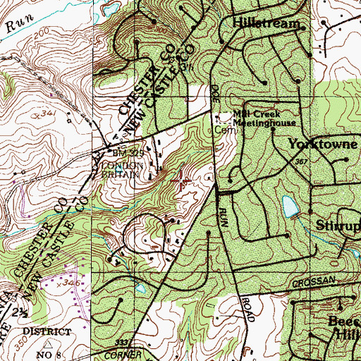 Topographic Map of Lamatan I, DE