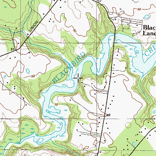 Topographic Map of Herring Run, DE