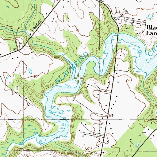 Topographic Map of Herring Run, DE