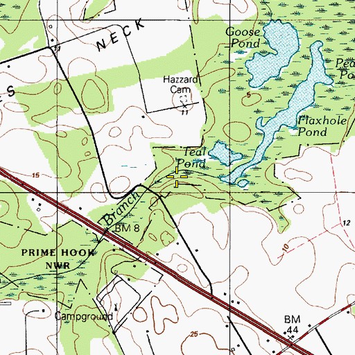Topographic Map of Deep Branch, DE