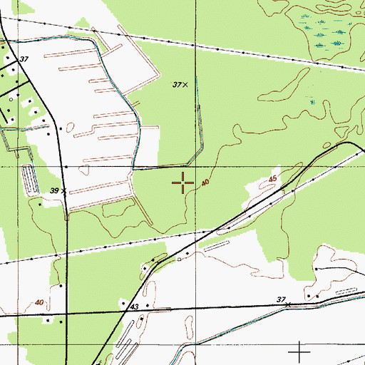 Topographic Map of Dagsboro Hundred, DE