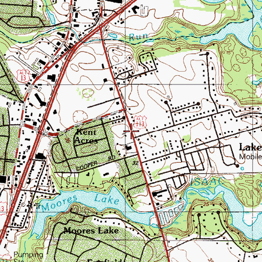 Topographic Map of Trinity Wesleyan Church, DE