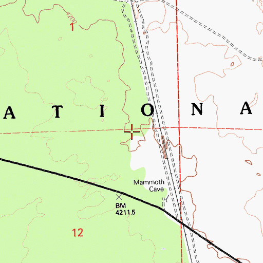 Topographic Map of Ainshea Butte, CA