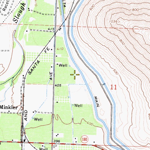 Topographic Map of Alta Main Canal, CA