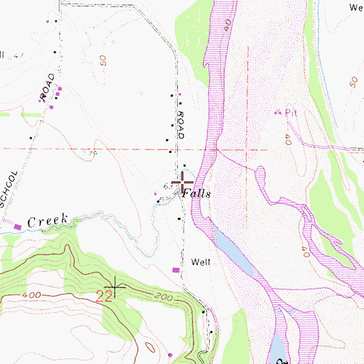 Topographic Map of Barber Creek, CA