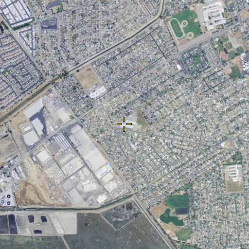 Aerial/Satellite Image of Bay Elementary School, CA