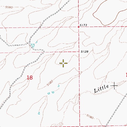 Topographic Map of Analong Ranch, AZ