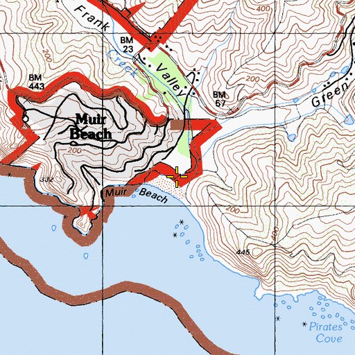 Topographic Map of Big Lagoon, CA