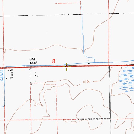 Topographic Map of Big Valley Canal, CA