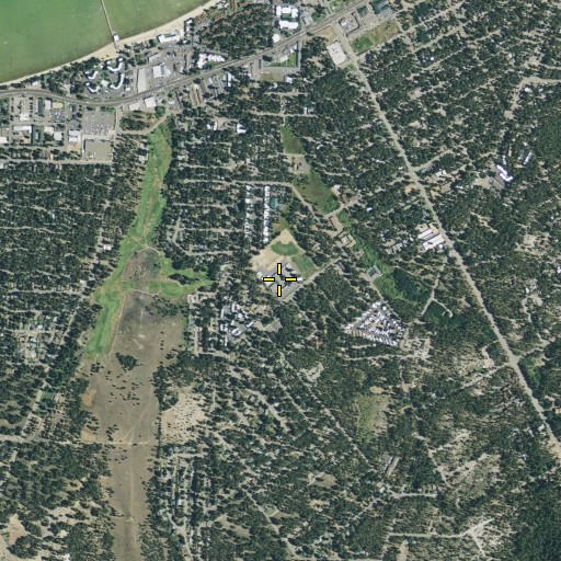 Aerial/Satellite Image of Bijou Community School, CA