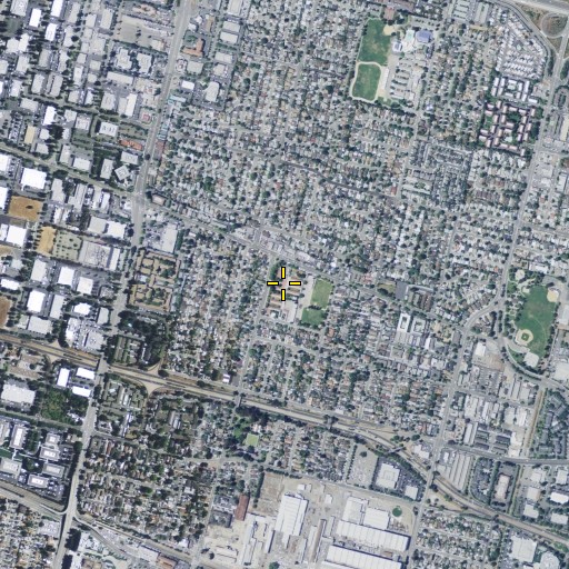 Aerial/Satellite Image of Bishop Elementary School, CA