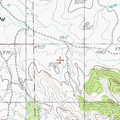 Topographic Map of Big Bend Number Two Tank, AZ