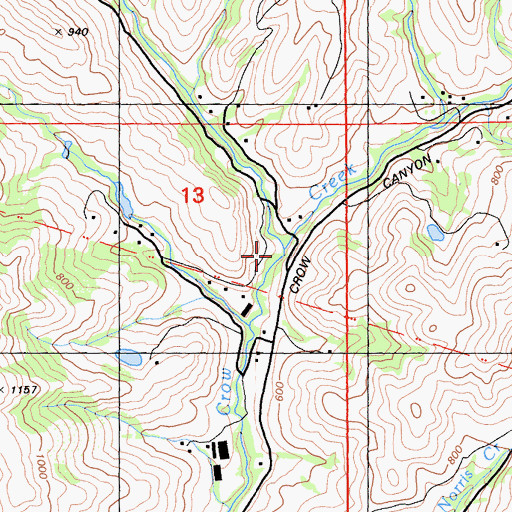Topographic Map of Bolinas Creek, CA