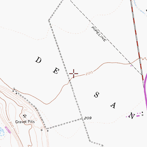 Topographic Map of Bolsa De San Felipe, CA