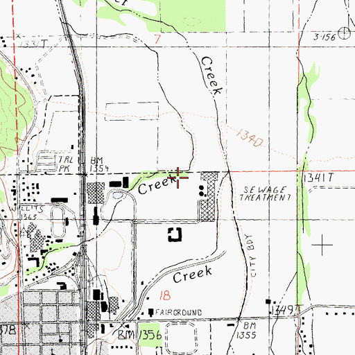 Topographic Map of Broaddus Creek, CA