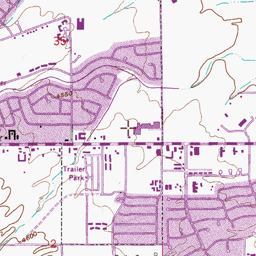 Topographic Map of Cochise Plaza Shopping Center, AZ