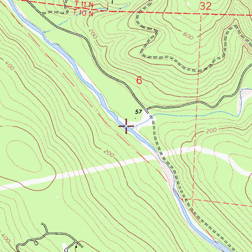 Topographic Map of Buckeye Creek, CA