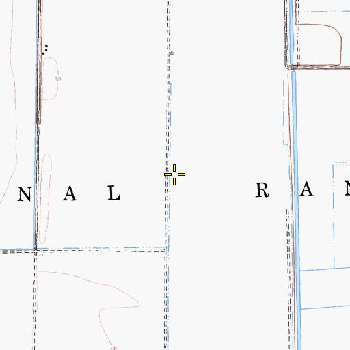 Topographic Map of Canal Ranch, CA