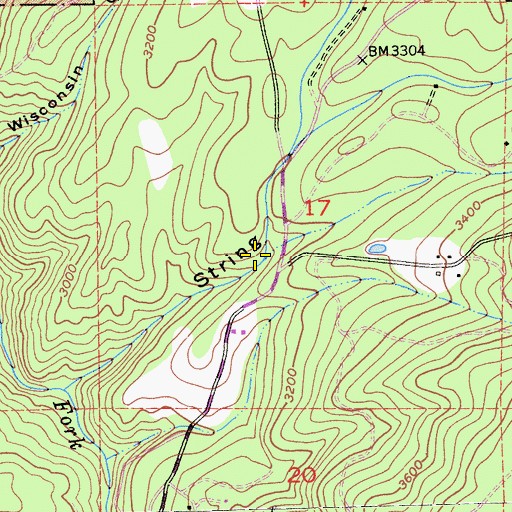 Topographic Map of Cedar Canyon, CA