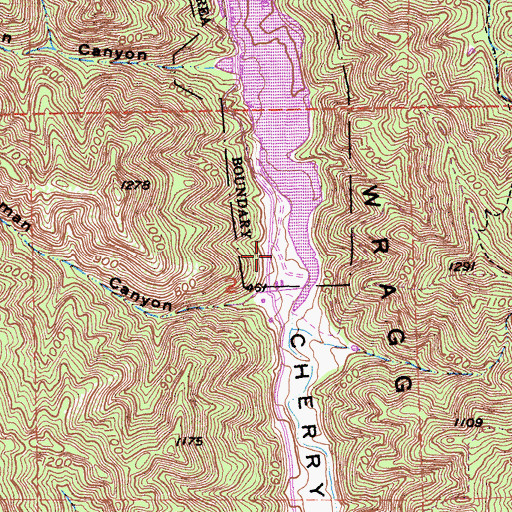 Topographic Map of Cherry Valley, CA